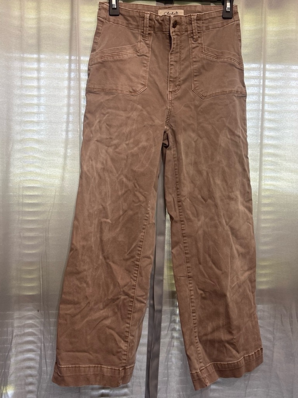 CHARLIE B Women's Straight-Leg Jeans in Brown Tan